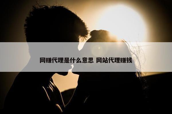 网赚代理是什么意思 网站代理赚钱